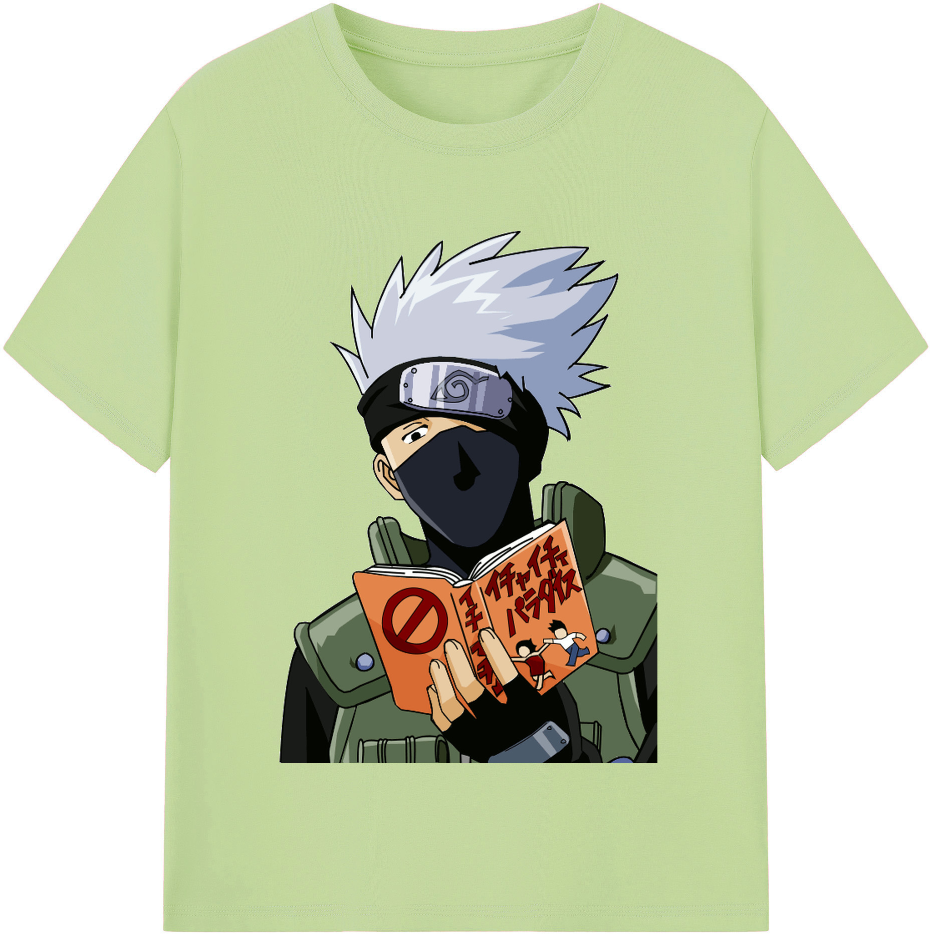 （画像用） NARUTO -ナルト- はたけ カカシ Hatake Kakashi 綿100％半袖Tシャツ（フロントプリント）